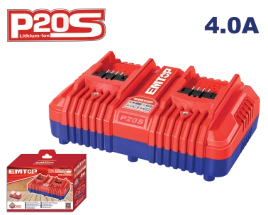 Cargador Rapido Doble 4Amp 110-120 V