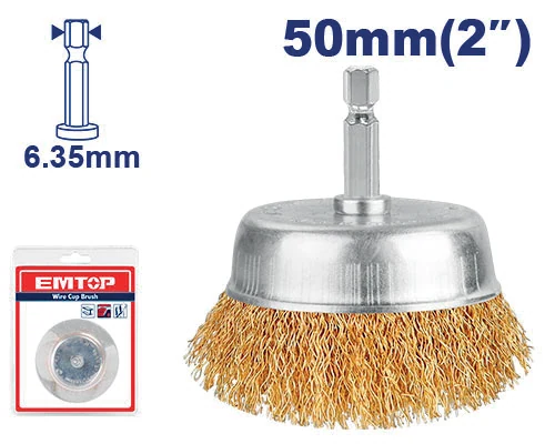 Cepillo Acero Taladro 2" Copa