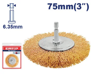 Cepillo Acero Taladro 3" Plano