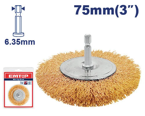 Cepillo Acero Taladro 3" Plano
