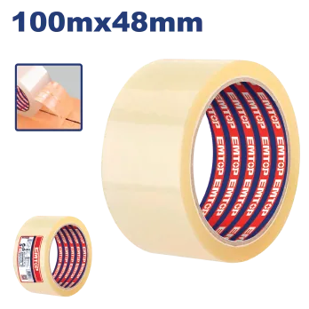 Cinta Empaque Clear 2"X110 Yds Top Value