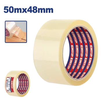 Cinta Empaque Clear 2"X55 Yds Top Value