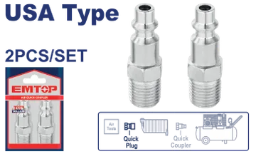 Conector Rapido 1/4" Crom Macho Top Value