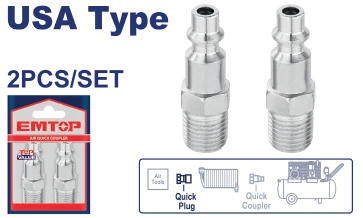 Conector Rapido 1/4" Crom Macho Top Value