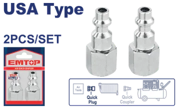 Conector Rapido 1/4" Crom Hembra Top Value
