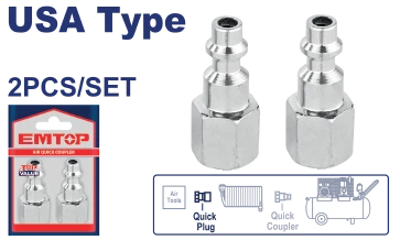 Conector Rapido 1/4" Crom Hembra Top Value