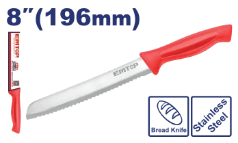 Cuchillo P/Pan 8" M/Plasti- Co Top Value