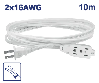 Extension Eléctrico Fam 32' Blanca Top Value