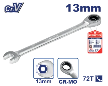 Llave Combinada 13Mm C/Chicharra Top Value
