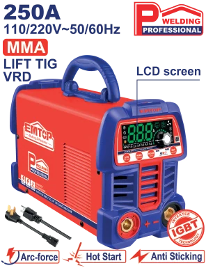 Maquina Soldar Invert 110-220V 250A Mma/Tig