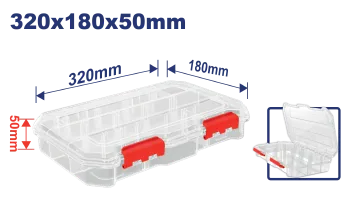 Organizador Plast 13 Compartimientos 16.5"