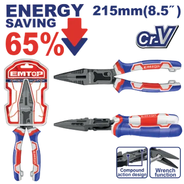 Pinza Pico Largo 8.5" Cr-V Super