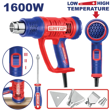 Pistola Calor 1600W C/Acce- Sorios