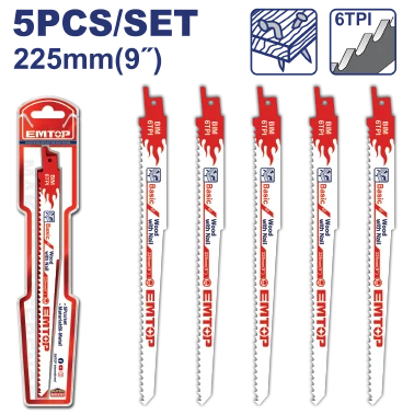 Sierra Sable 9" Bimetal 5/1 Blister
