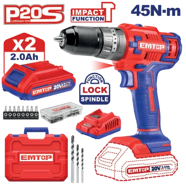 Taladro Inalámbrico 3/8"20V 55Acc