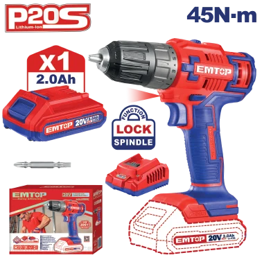 Taladro Inalámbrico 3/8''20V 45N-M