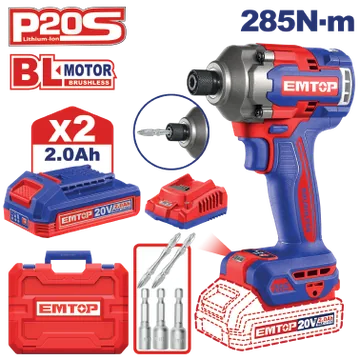 Atornillador 20V 1/4" C/Baterias+ Acce