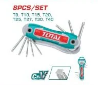 Juego de llaves Torx TOTAL · 8 piezas