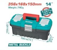 Caja de herramientas TOTAL · 356 × 168 × 150 mm