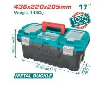 Caja de herramientas TOTAL · 436 × 220 × 205 mm