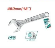 Llave ajustable TOTAL · 450 mm