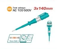 Probador de voltaje tipo lápiz TOTAL · 3 × 140 mm