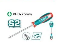Destornillador TOTAL · PH0 × 75 mm